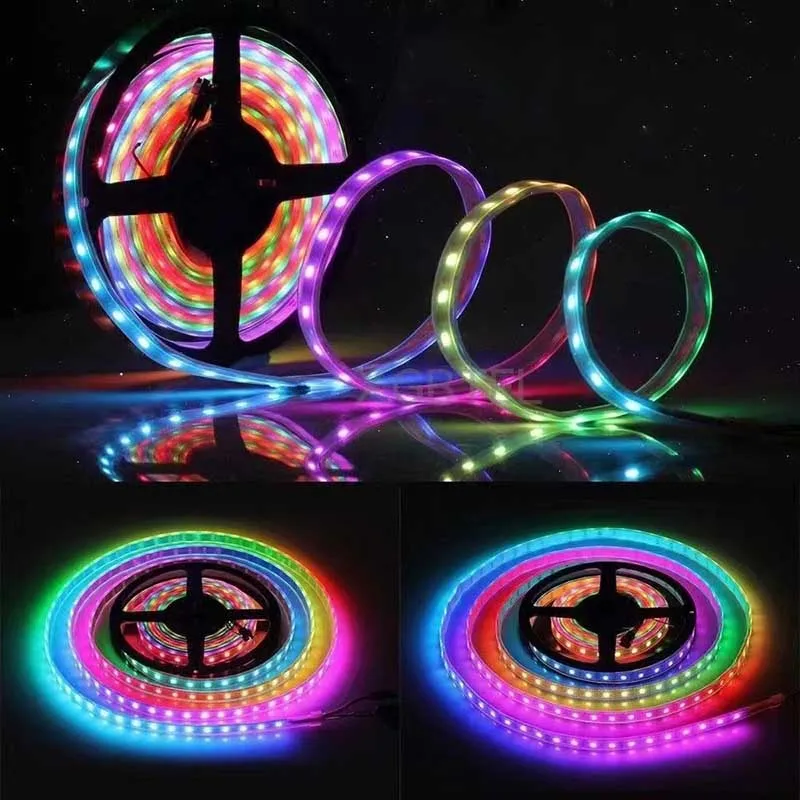 Ws2811 Ws2812b Ws2815 Dmx512 Rgb Smart Led Strip Rgbw Digital Breakpoint Transmission Led Strip 5v 12v 24v