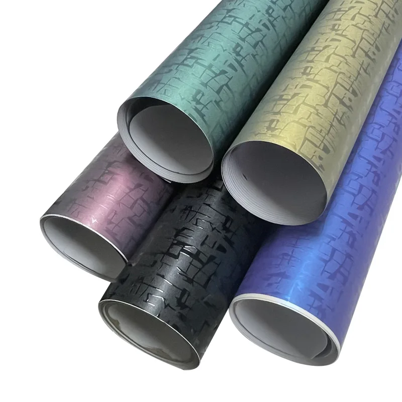 Decoration Film C9290 Fibra De China Letters Carbon Fiber Vehicle Wrap Graphic Design 3D Car Vinyl Stickers