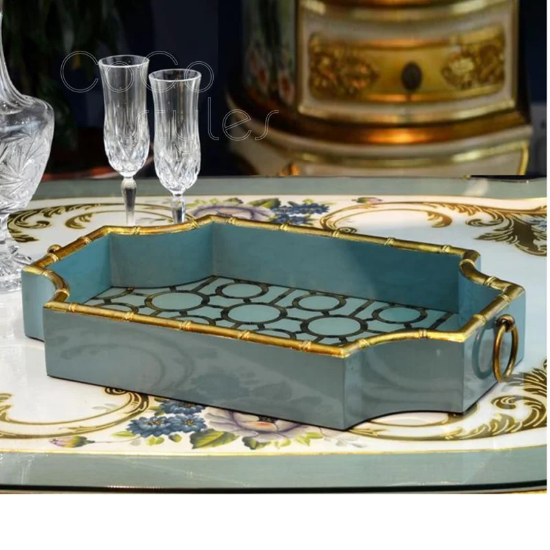 Cocostyles customized handmade high-end marble tray for Xmas gifts American style home decor 2019 ins style