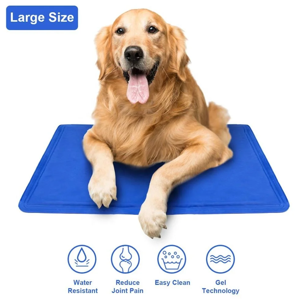 Cooling soft liquid gel dogs pad, large size gel pet cold gel mat used in summer.