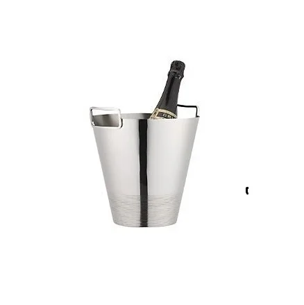 Silver Custom Metal Wine Ice Bucket Wholesale Suppliers  Ice Bucket Cooler Drinks Beverages Mid Century Modern Ice Bucket