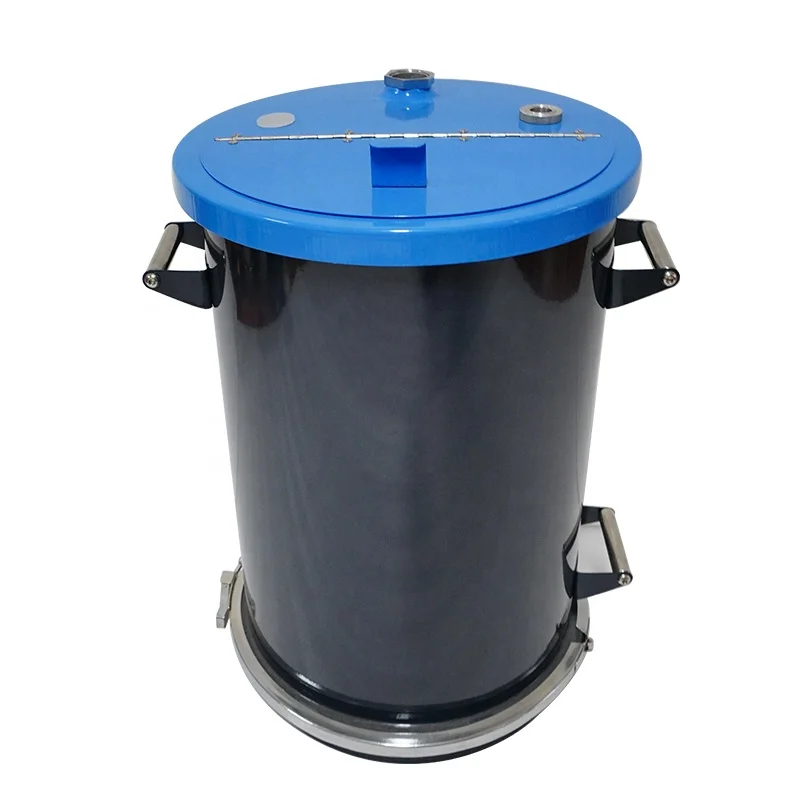 10lb Small Stainless Steel Powder Coating Fluidizing Hopper