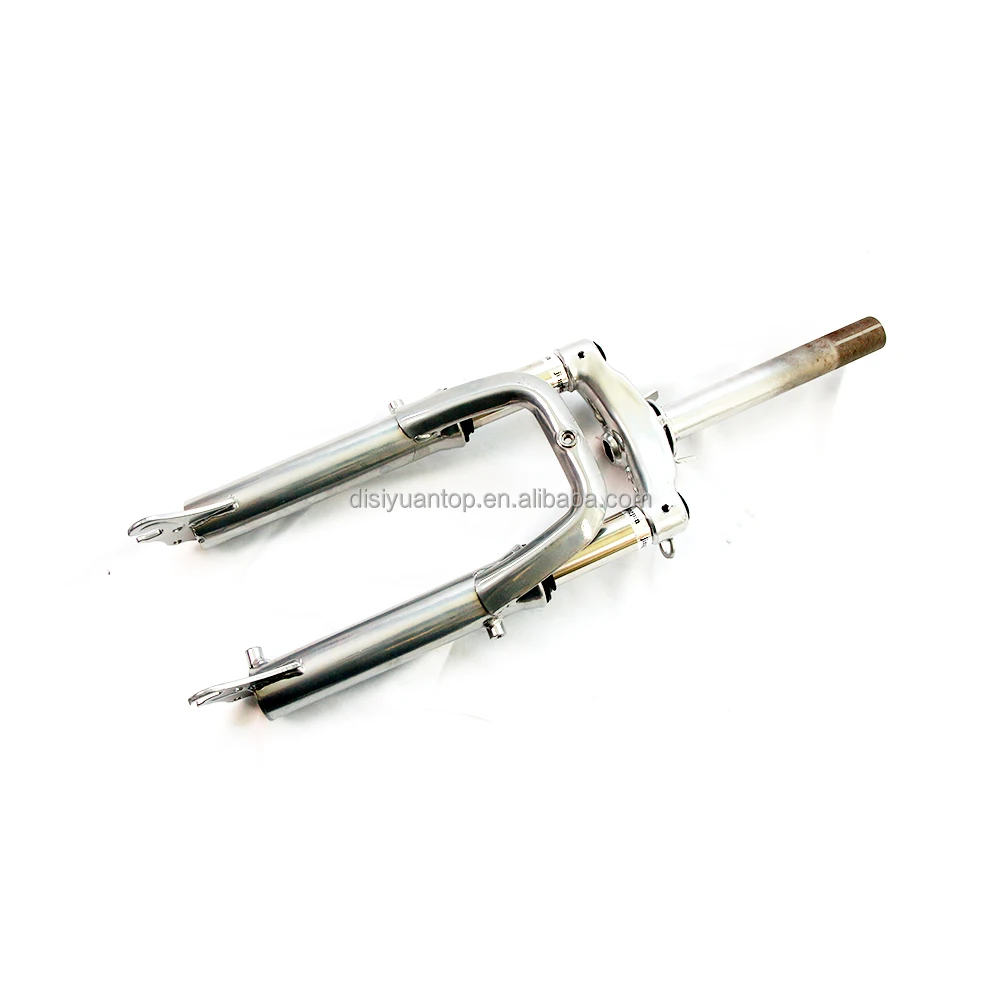 Factory sale aluminum e-bike mountain bike front fork silver frame electric bike front fork