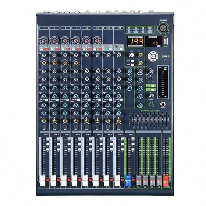 16 channel mixer computer recording live home KTV band stage performance USB Blue tooth MP3 playback DJ mixer