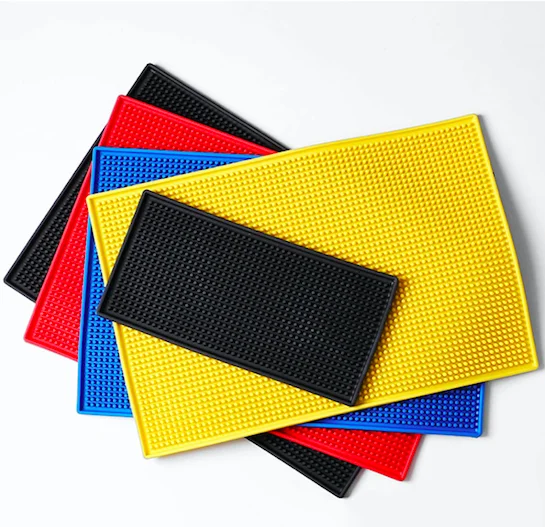Amazon top seller drinking coffee wine glass cups bar beer mats PVC rubber material bar mat