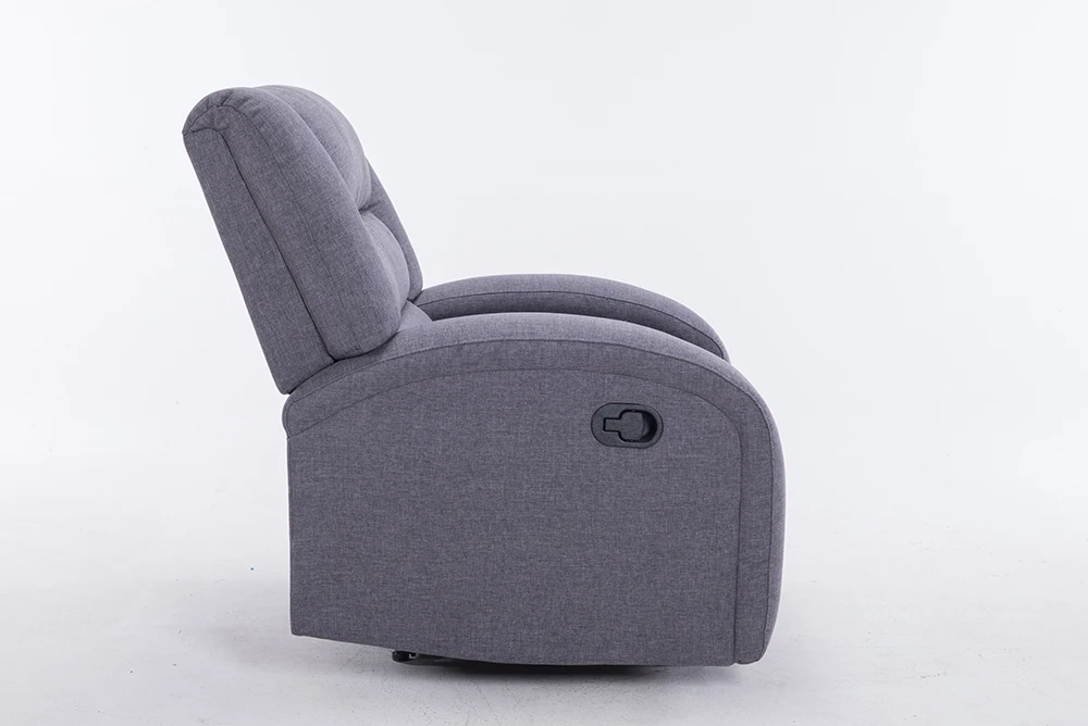 
Modern single Linen big and wide swivel with massage recliner Sofa 