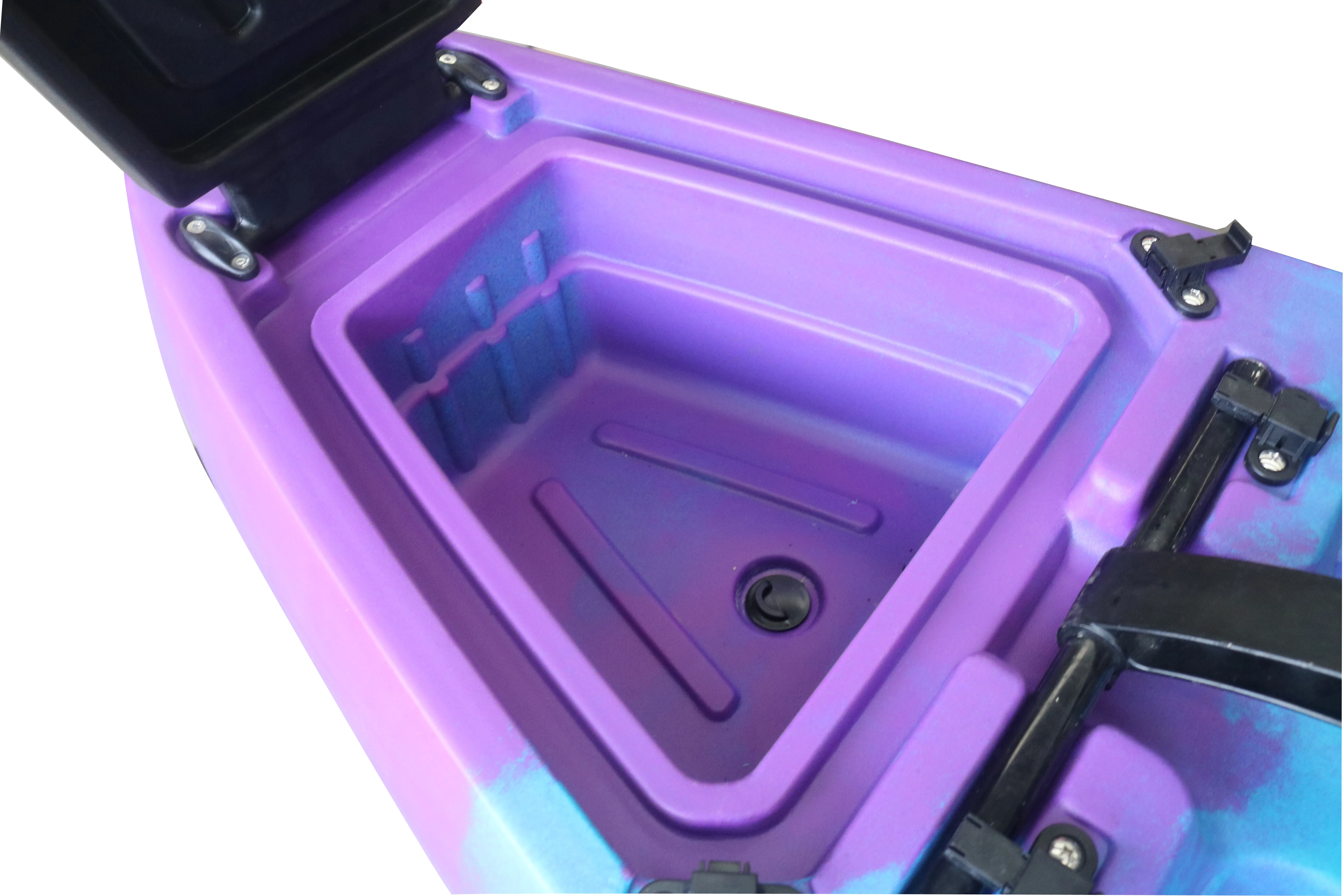 Vicking 10.5ft single person fishing motor engine powered kayak with stadium seat lldpe material wholesale for Water sports