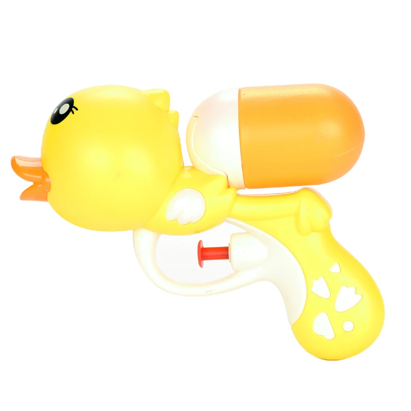 Children baby cartoon little yellow duck water gun  bath bathing toy beach swimming water spray gun toy