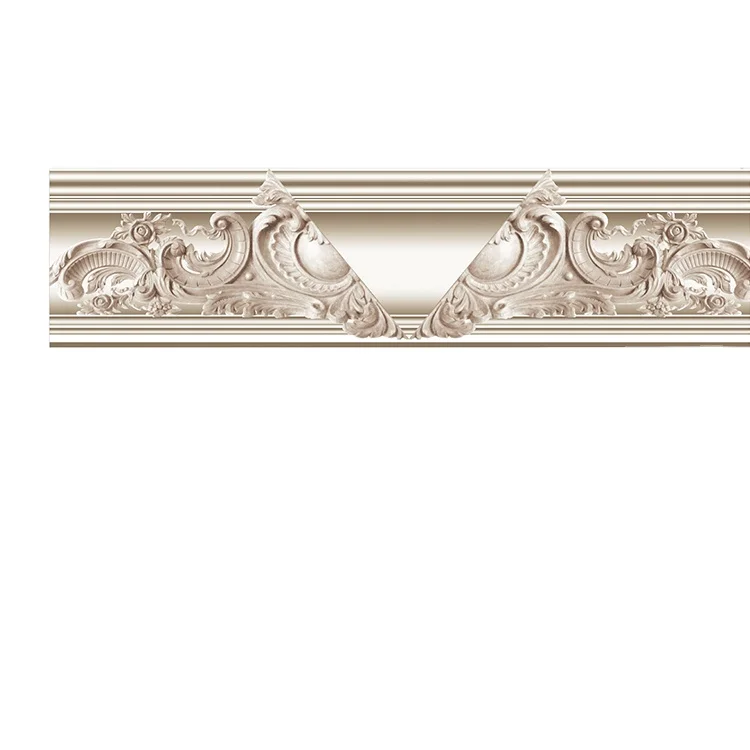 Polyurethane molding cornice custom pop style elegant decorative strip fireproof PU cornice