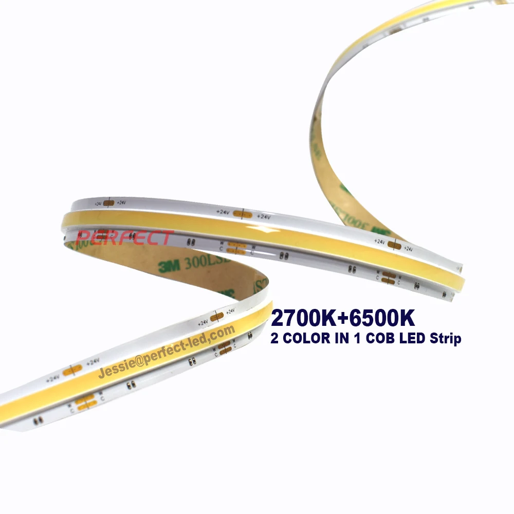 Новая двухцветная СВЕТОДИОДНАЯ лента 1008led FOB COB с регулируемой яркостью ССТ высокой