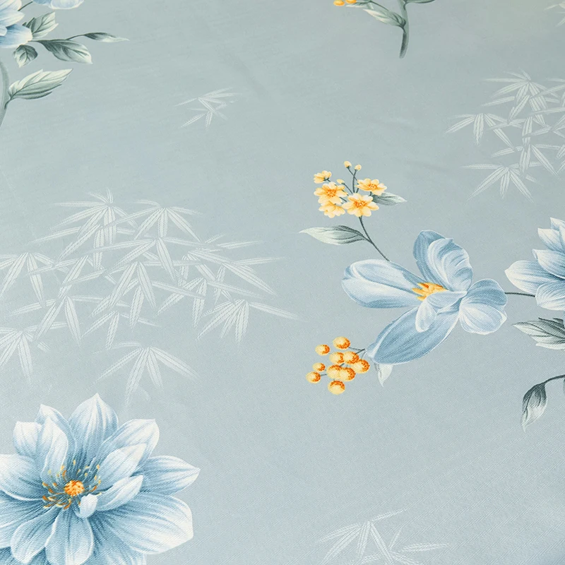 American Style Ice Silk Lace Trimmed Elastic Detachable Bed Skirts flora