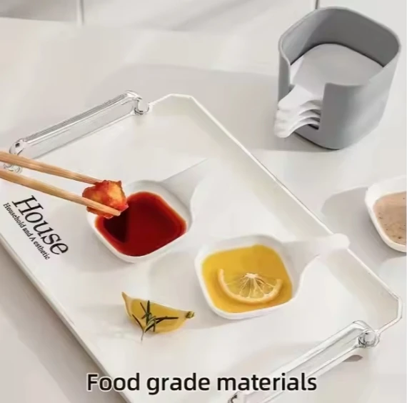 7 piece Creative Dip Steak Sauce, cheese, tomato sauce, salad sauce and nut saucer set