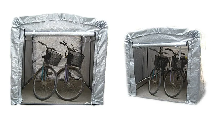 Portable waterproof PE fabric bicycle shelter storage shed carport  with competitive price (R)