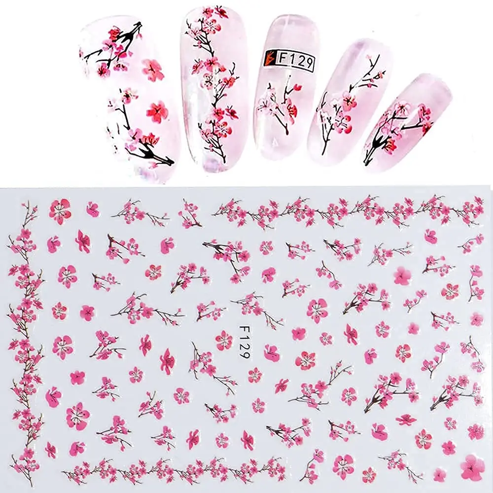 2022 Wholesale Charm Retro Element 8 Designs Nail Decal Sticker Personalized Nail Art Decorations Stickers