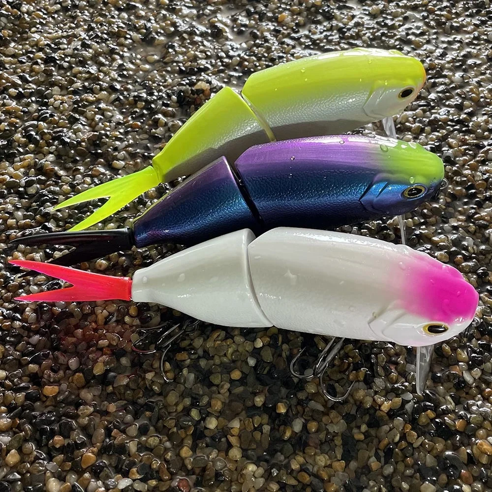 88g 200mm Floating Multi Jointed Trolling Lures Big Game Fishing Hard Swim Bait Soft Tail Fishing Lures