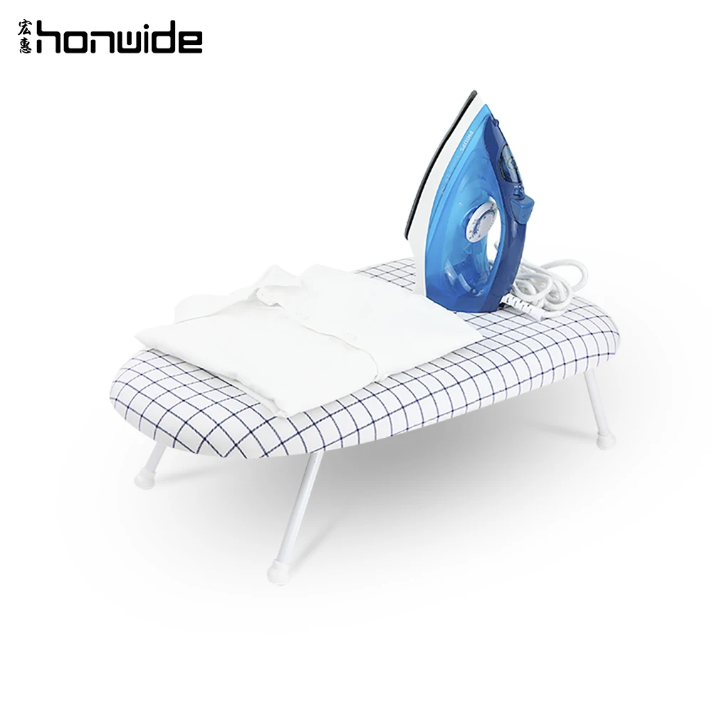 Small Iron Board with Heat Resistant Cover and 100% Cotton Cover for Sewing Craft Room, Household, Dorm,