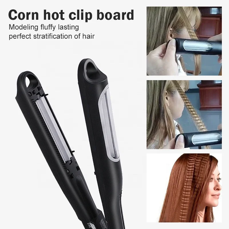 Factory Newest Professional Curling Rod Corn Hot Clip Board Manual Rotation Automatic Curling Black Fast Heating Hair Care Salon