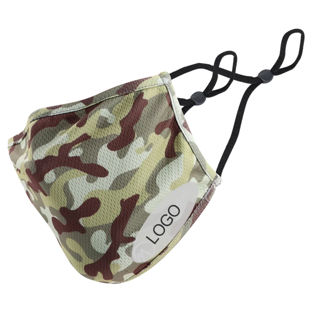 Reliable Material Print Sports Mask With Camouflage Pattern Summer Mask