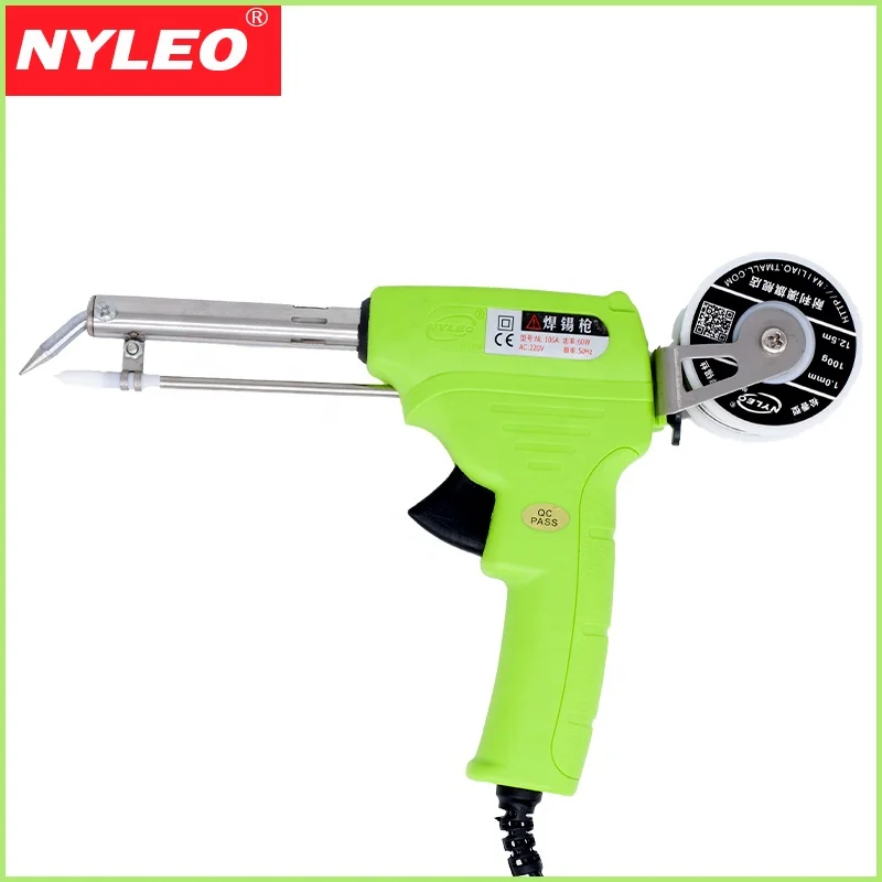 220V 60W Portable Automatic Send Tin Electrical Soldering Iron Gun Welding Tool Pistol Grip