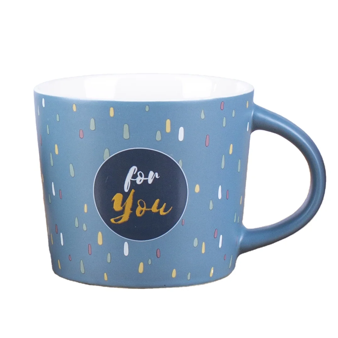 korean style color matte tea tasse custom Customizable with Logo and Company Slogan ceramic coffee cookie wine mug for gift