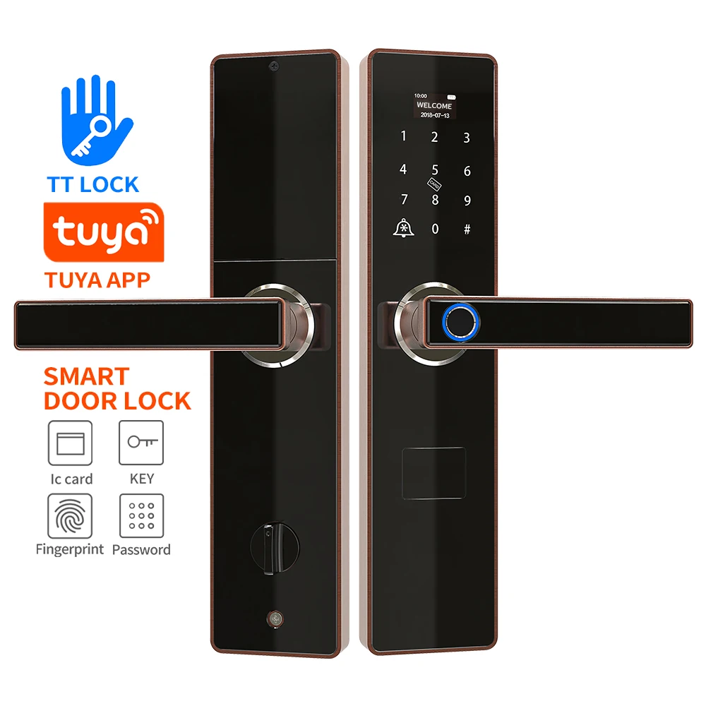 6068 Door lock Smart Lock TTlock Smart Padlock Electronic Door Lock Fingerprint Door Knob Keyless Entry Handle Biometric Wifi