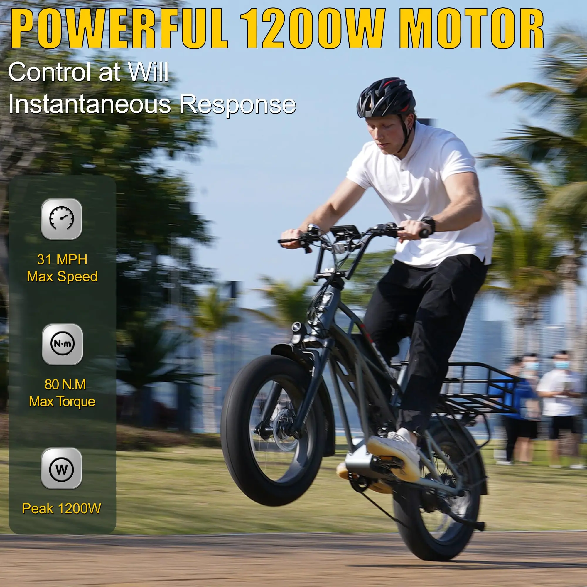 Fucare E-Bikes Gemini X Dual Battery 30AH 750W 48V Motor 31MPH Max Speed 100-120 Miles  Electric Bike for Adults