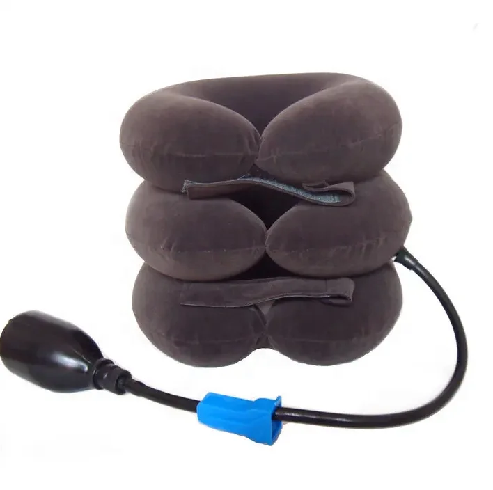 Трехслойное полностью бархатное устройство для вытягивания шейки матки с трехтрубной металлической поддержкой шеи фиксации тяги поясницы