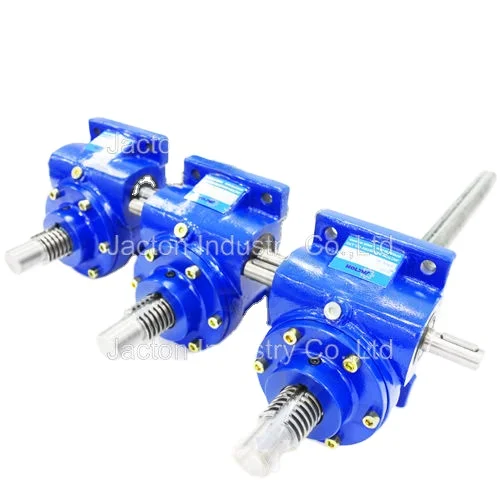 JWM050 threaded screw jack rod and hand operated lifting screw jacks for adjustment and orientation of devices used for spraying