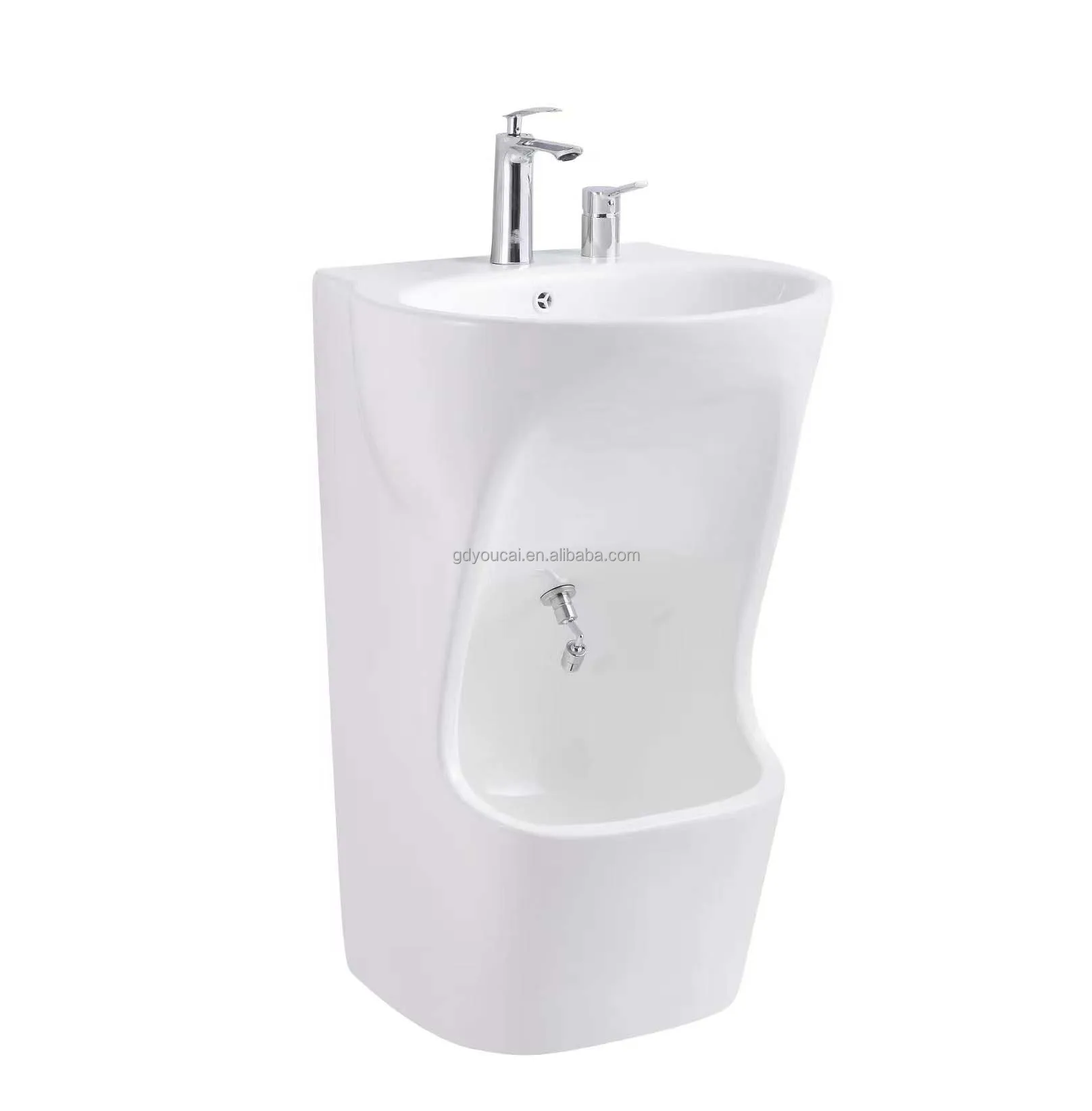 Ceramic Foot wash Urinal Sink Combination Ablution Basin for Muslim Ritual Purification Integrated Hygienic Solution