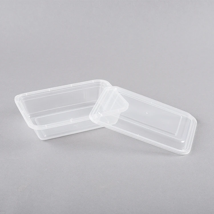 Heat Resistant Plastic Stackable Storage Container Take Out Lunchbox Disposable Food Containers With Lids For restaurant