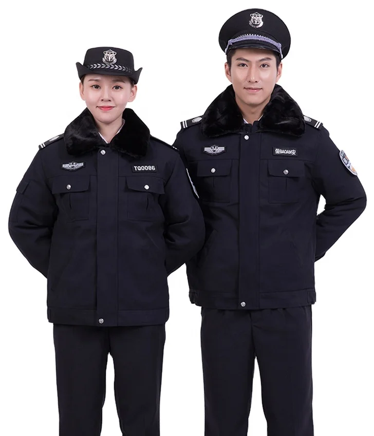 Customized Security Guard Winter Jacket Outerwear Multi Pockets Windproof Safety Security Winter Jackets