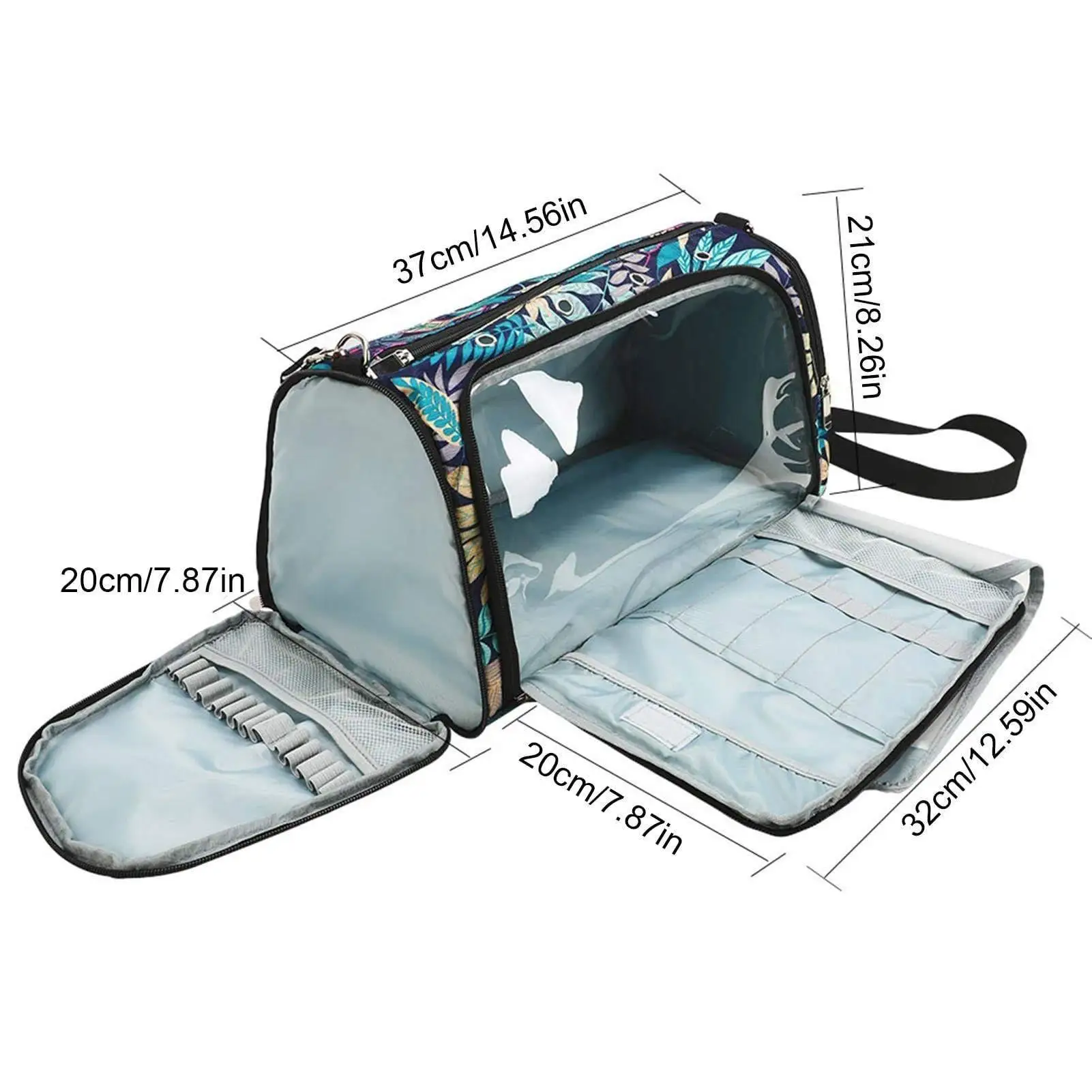 Custom Waterproof Travel Portable Crochet Knitted Needles Tote Yarn Bag Waterproof Knitting Silk Kits Sewing Tool Storage Bag