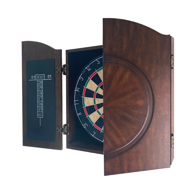 Top Sports Cheap Sisal Dartboard and Cabinet Sets Wholesale- Features Easy Assembly - Complete with All Accessories
