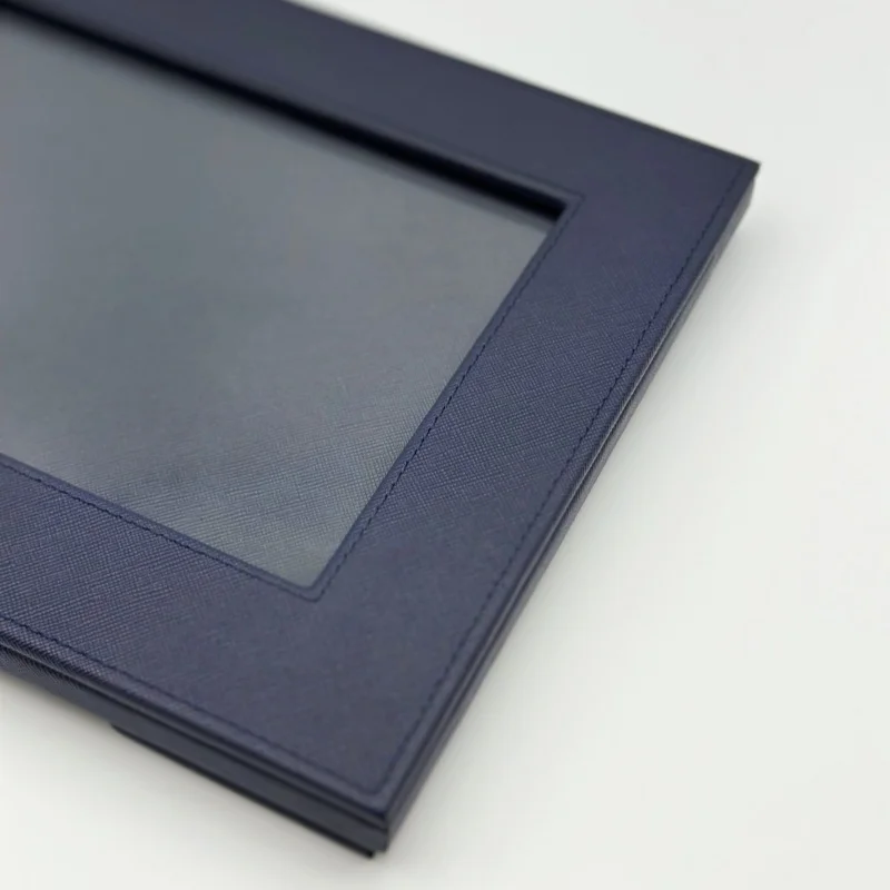 Wholesale custom family picture frames wholesale pu leather photo frame