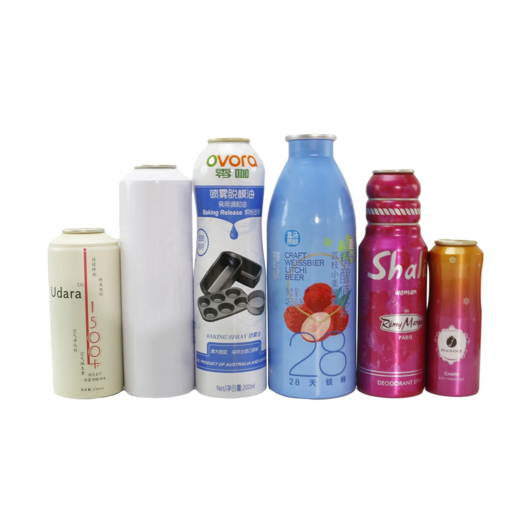Empty aerosol can 100ml 200ml 300ml sunscreen cream aerosol spray bottles refillable aerosol tin can AC-21C