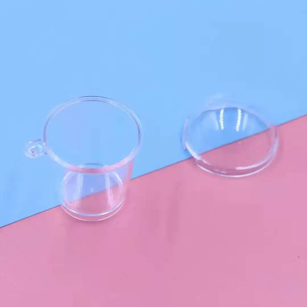 Simulation Mini Mudu Mousse Cup Pudding Ice Cream Sundae Cup DIY Cup Keyring Snow Globe Keychain With Straw