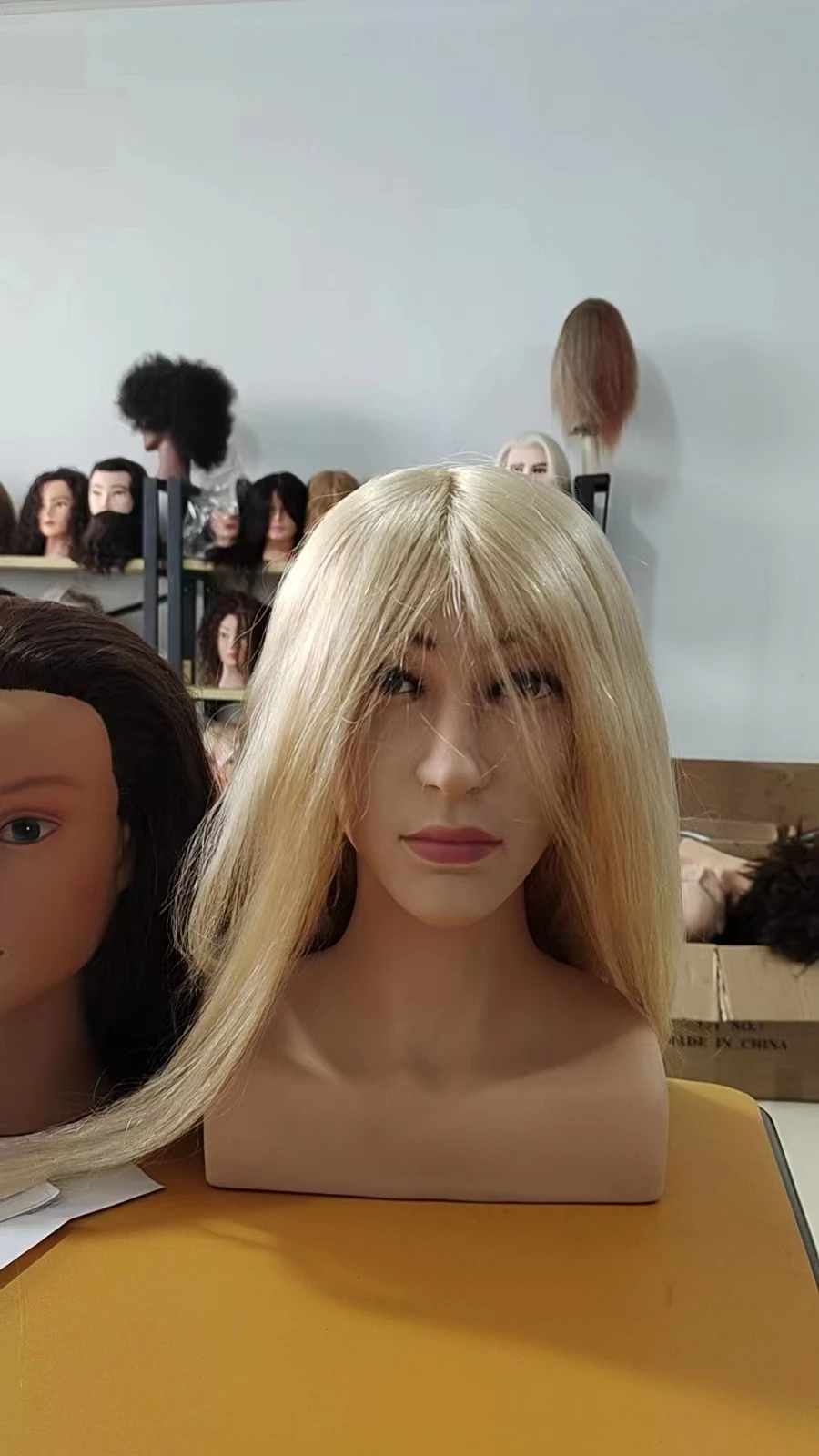 New Face Teaching Mannequin Heads 100% Human Hair /Training heads