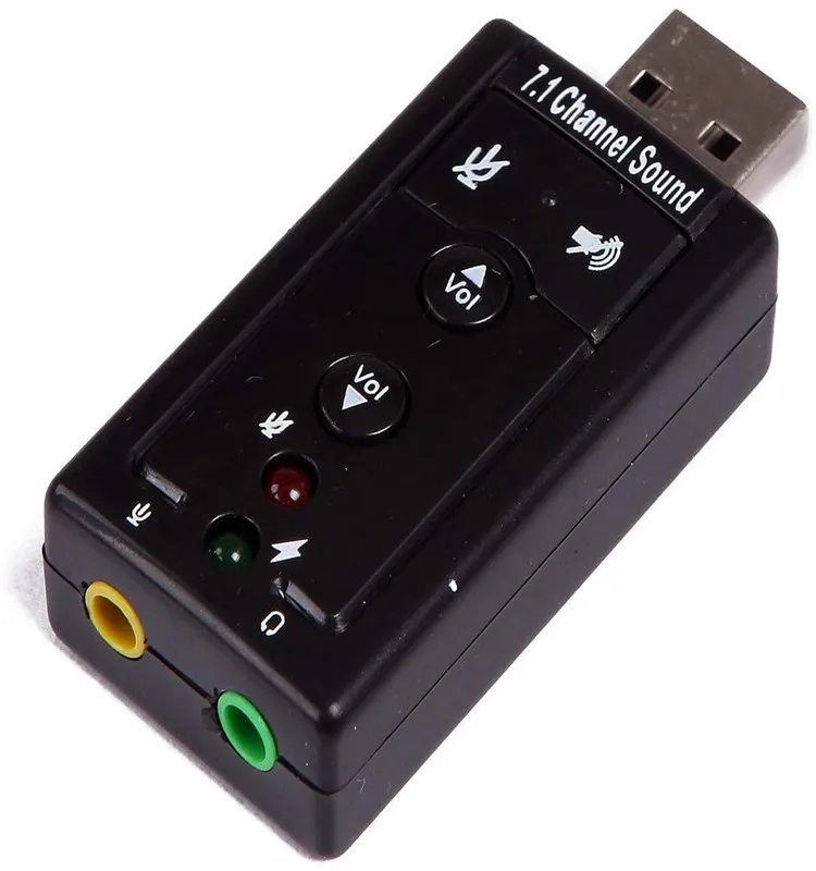 USB 7 1 канальная внешняя звуковая карта аудио адаптер (звуковая карта)