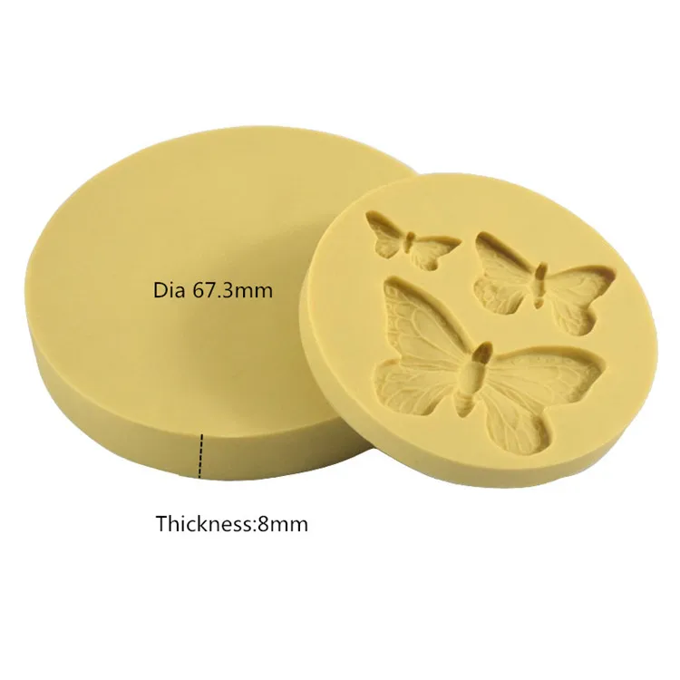 Christmas butterfly shape cookie molds silicone fondant mold