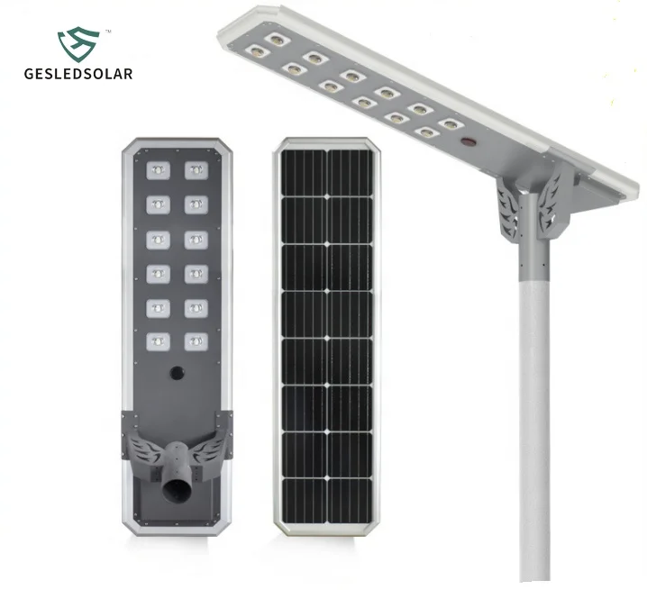 IP65 Waterproof Streetlight SMD 100w Outdoor All In One Integrated LED Solar Street Light