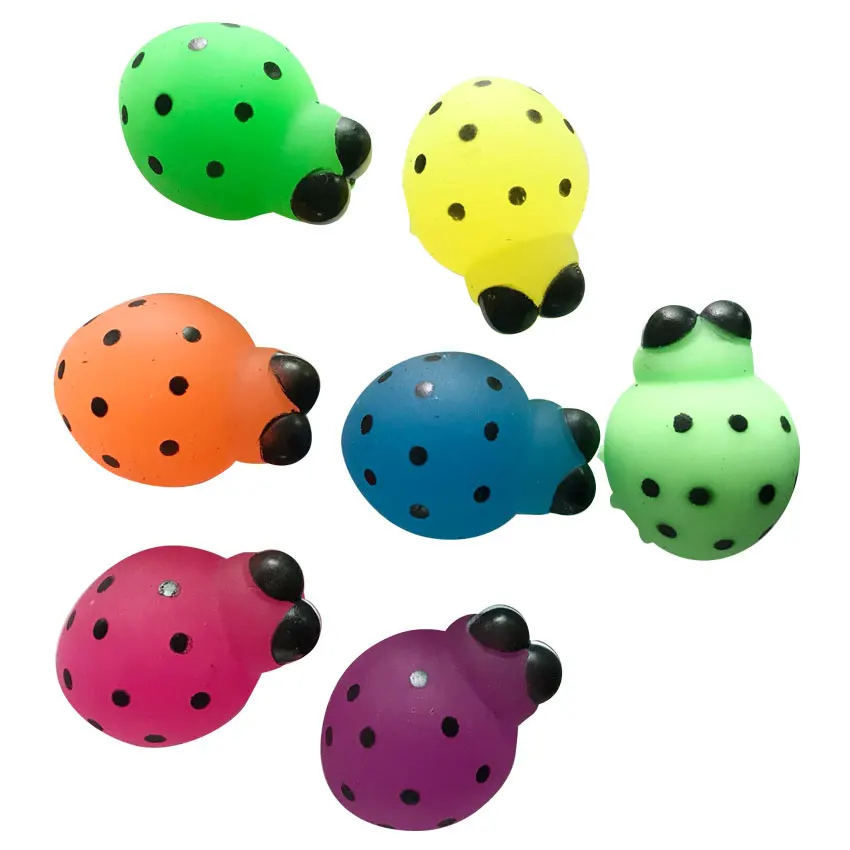 funny Tpr foam filling 2022 New Design Multiple colored stripes Lovely insects ball toys Used Of Outdoor Sports