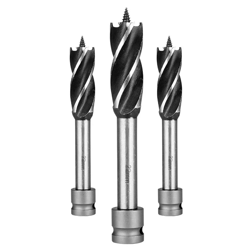 The electric wrench can be extended by four-edge four-slot woodworking electric batch converter