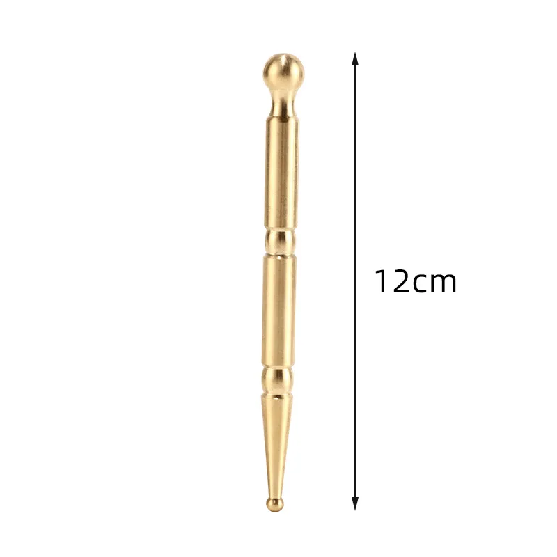 Copper Trigger Point Massage Pen Face Eye Ear Massage Tool Acupuncture Probe Reflexology Pain