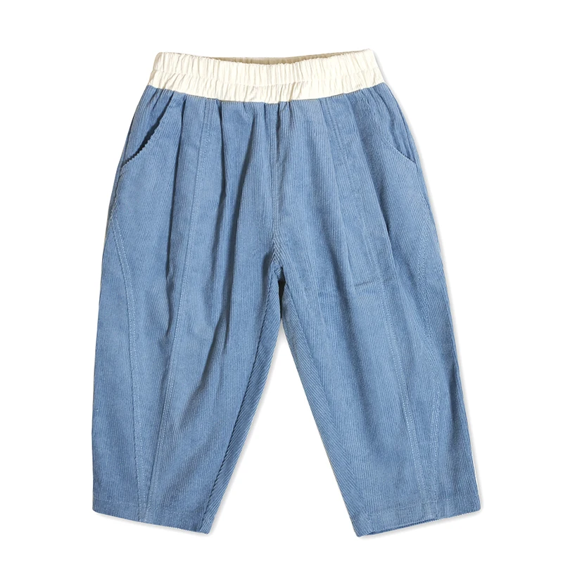 New Arrivals 2024 Design Lovely Toddler Long Corduroy Pant With  Elastic Waist Custom Colors Winter Warm Kids Girl Pants