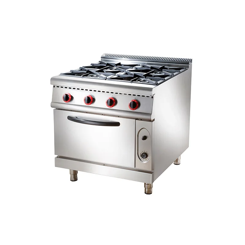 Газовая четырехсторонняя печь с духовкой/газовая для коммерческих отелей