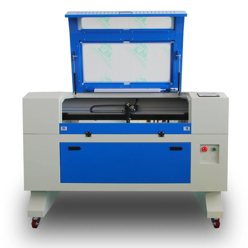 6090 High Quality 12MM guide rail 80w100w120w150wlaser cuttingh  machine co2 laser cutter portable glass engraving machine  J