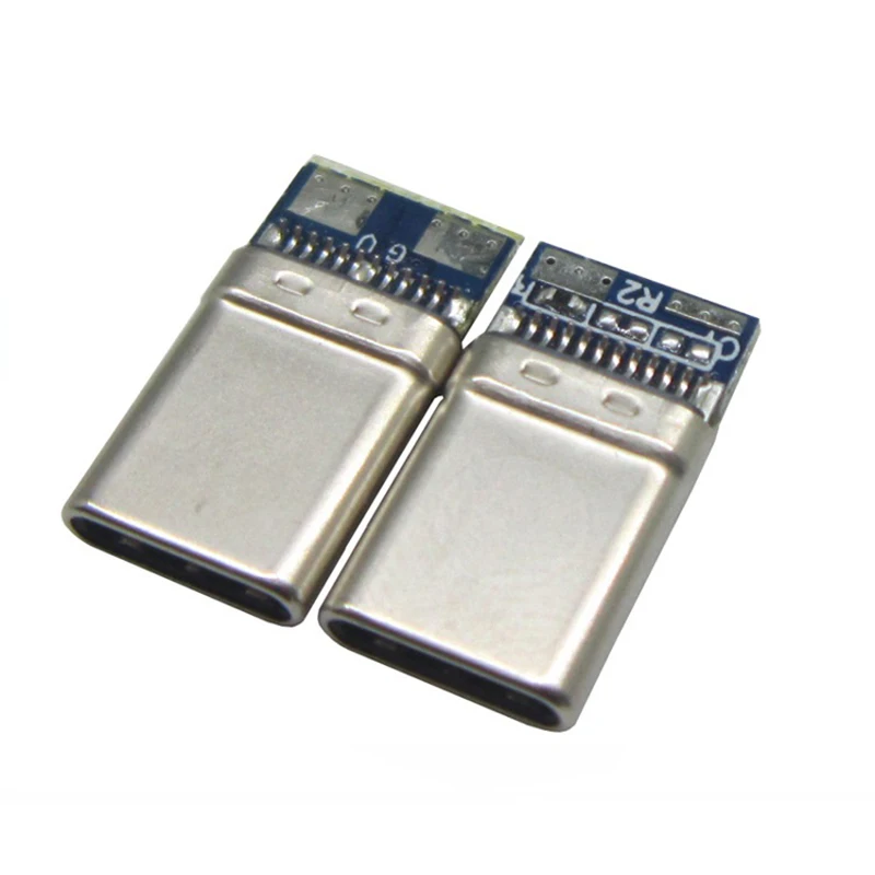 Type C 3.1 Capacitance Mobile Phone Fast Charger Connector Types 18W 20W Usb 20 24 Pin Male Usb-c With PCB Board Conector