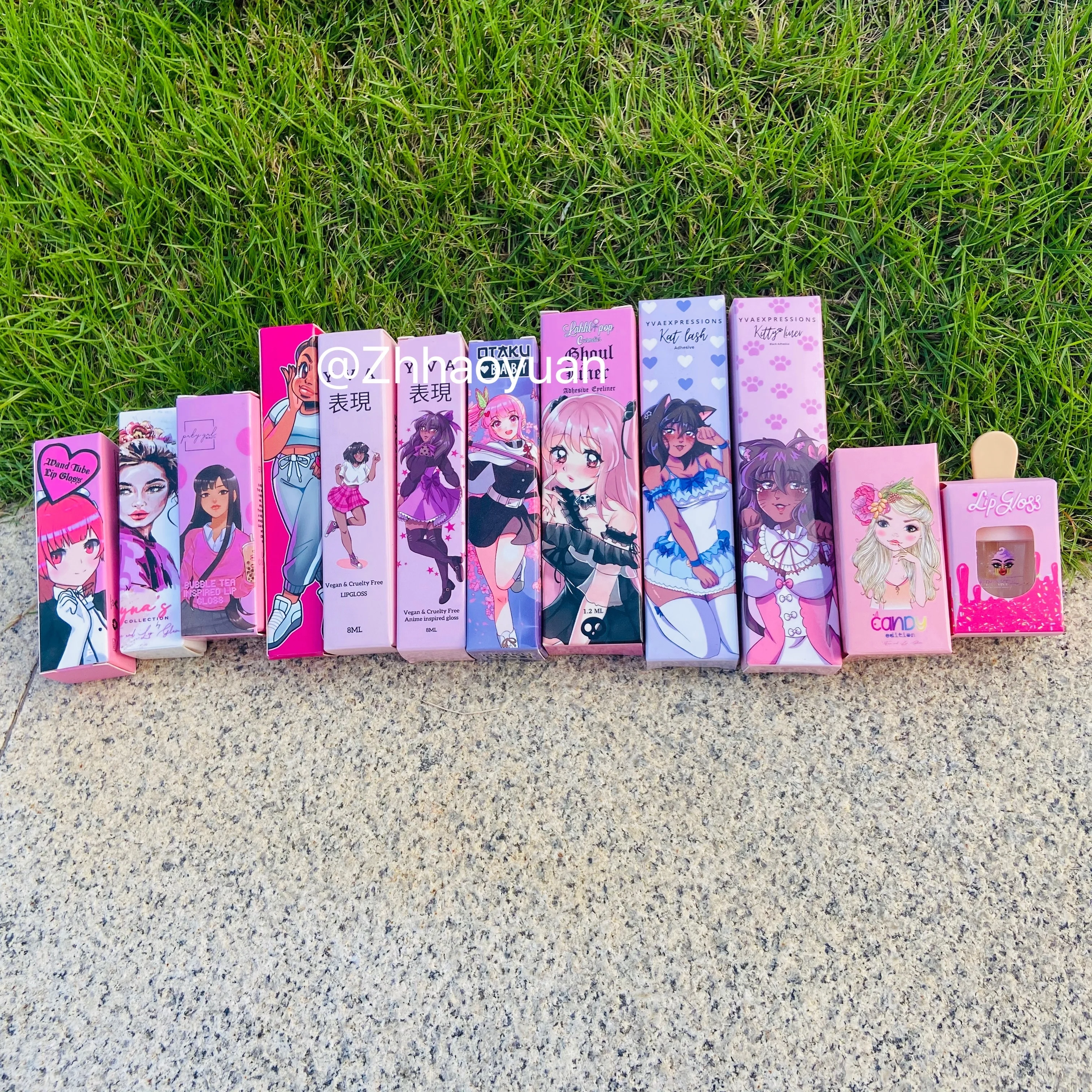 Custom Packaging Boxes Paper Cosmetic Lip gloss Box Neutral Package Shinny Silver Gift Box for Eyelash Lipstick Lipgloss Tubes