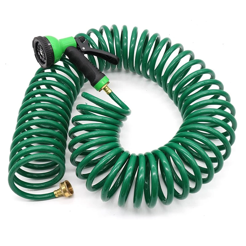 Flexible Lightweight Coil Garden Water Hose for Easy Irrigation
