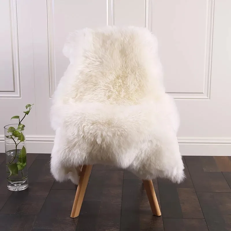 Promotion long pile sheepskin fluffy fur carpet rug/furry fur carpet/faux fur mat